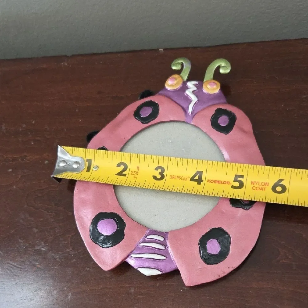 Pink Ladybug Picture Frame